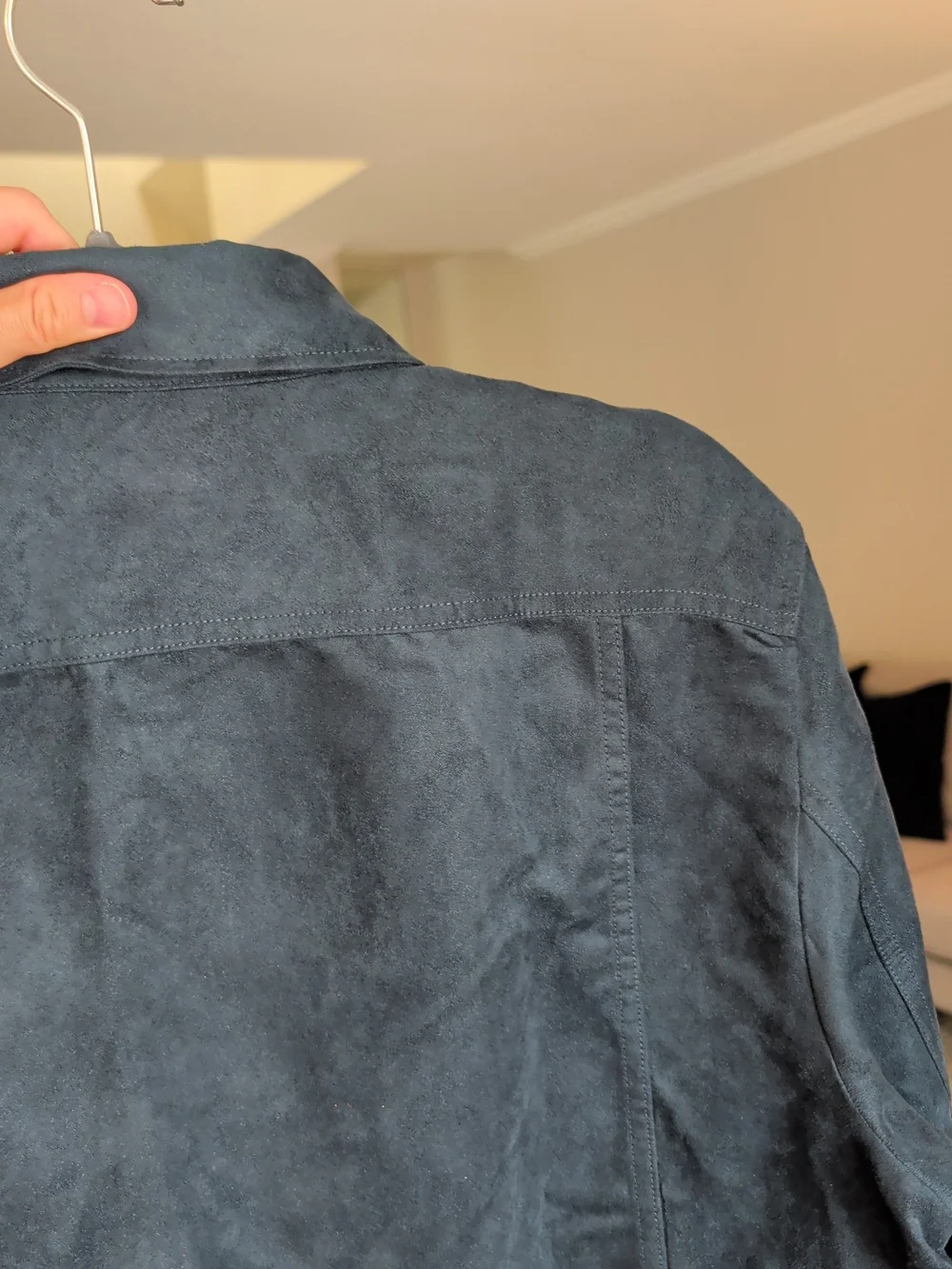 Banana Republic Dark Teal Button-Up Shirt Jacket